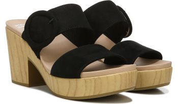 Dr Scholl's Bayside Block Heel Slide Sandal Bayside Block Heel Slide Sandal Black | YOu5RIQU