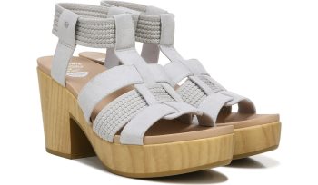 Dr Scholl's Blossom Block Heel Sandal Blossom Block Heel Sandal Grey | 0jeRvlG7