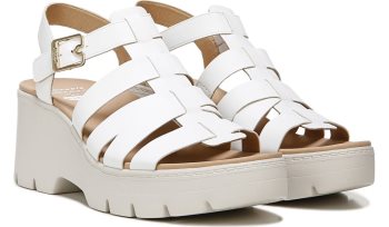 Dr Scholl's Check It Out Wedge Sandal Check It Out Wedge Sandal White | D0bsSVR7