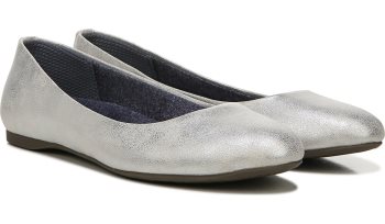 Dr Scholl's Giorgie Memory Foam Flat Giorgie Memory Foam Flat Silver | 0Ngh3TrD