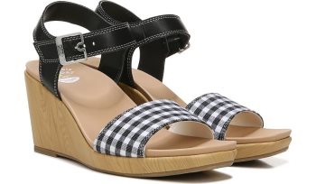 Dr Scholl's Glimmer Wedge Sandal Glimmer Wedge Sandal Black | KYYKfonT