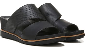 Dr Scholl's Goldie Wedge Slide Sandal Goldie Wedge Slide Sandal Black | XL97xDbn