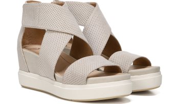 Dr Scholl's Sheena Wedge Sandal Sheena Wedge Sandal Oyster Microfiber | vI5xuwGw