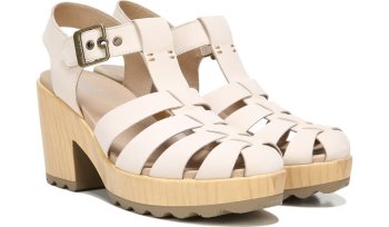 Dr Scholl's Want It All Block Heel Sandal Want It All Block Heel Sandal Sand Dollar Leather | z6yqf9Av