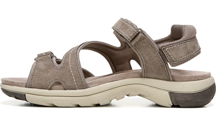 Dr Scholl's Adelle Sandal Adelle Sandal Malt Taupe Suede | MUGVi4bf