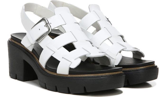 Dr Scholl\'s Afterglow Platform Sandal Afterglow Platform Sandal White | 1Rhk4k9b