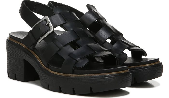 Dr Scholl\'s Afterglow Platform Sandal Afterglow Platform Sandal Black | WqS20rmD