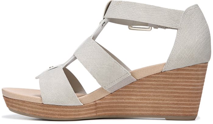 Dr Scholl's Barton Wedge Sandal Barton Wedge Sandal Grey Snake | 8AtEanw3