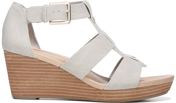 Dr Scholl's Barton Wedge Sandal Barton Wedge Sandal Grey Snake | HjpOTe3k