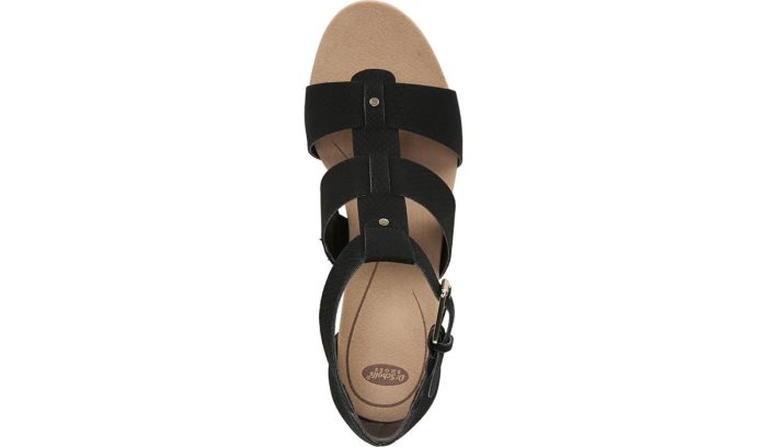 Dr Scholl's Barton Wedge Sandal Barton Wedge Sandal Black Snake | VmMRNixc