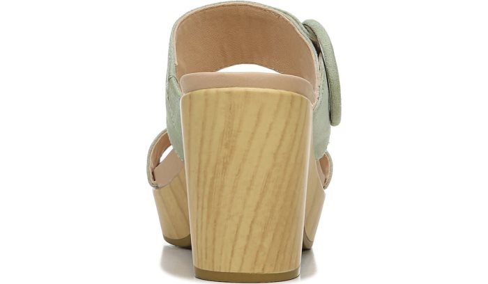 Dr Scholl's Bayside Block Heel Slide Sandal Bayside Block Heel Slide Sandal Pistachio Microfiber | LTYsVevn