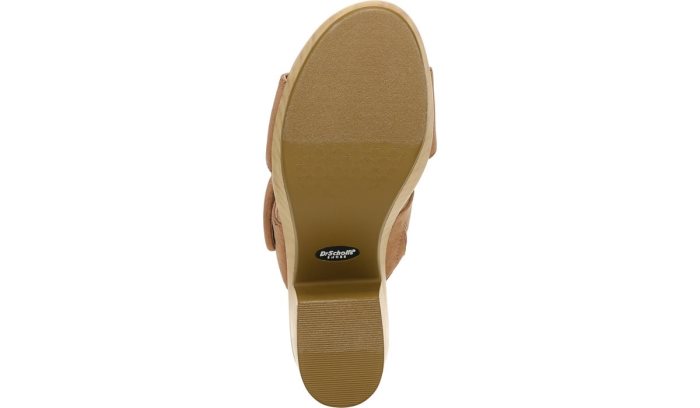 Dr Scholl's Bayside Block Heel Slide Sandal Bayside Block Heel Slide Sandal Brown | scaWWA25