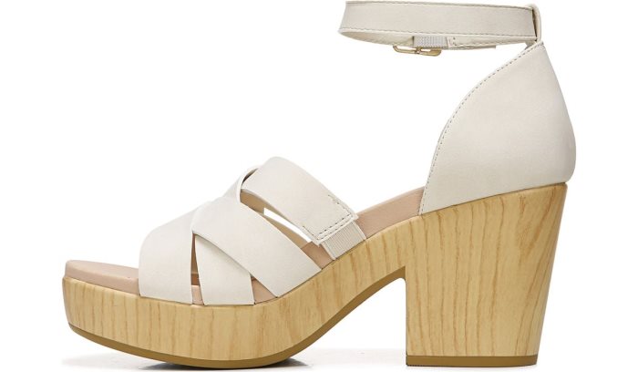 Dr Scholl's Blissful Block Heel Sandal Blissful Block Heel Sandal White | 3TZ9BT58