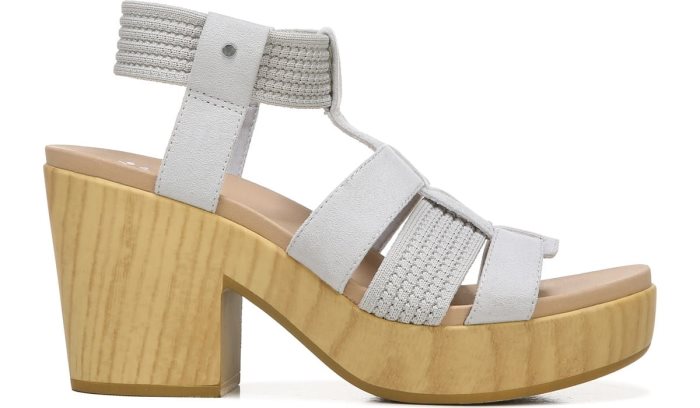 Dr Scholl's Blossom Block Heel Sandal Blossom Block Heel Sandal Grey | 0jeRvlG7