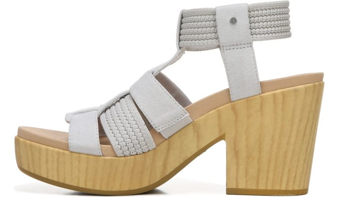 Dr Scholl's Blossom Block Heel Sandal Blossom Block Heel Sandal Grey | 0jeRvlG7