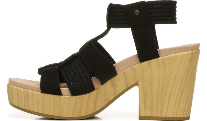 Dr Scholl's Blossom Block Heel Sandal Blossom Block Heel Sandal Black | 3ok8R8Hx