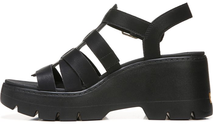 Dr Scholl's Check It Out Wedge Sandal Check It Out Wedge Sandal Black | DPuN1tuP