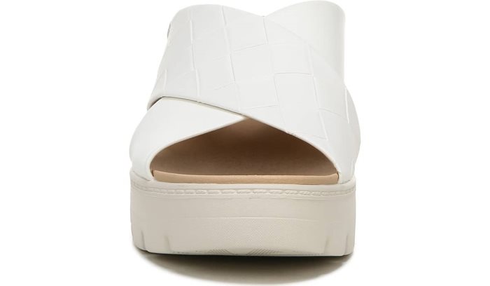 Dr Scholl's Checkin High Wedge Slide Sandal Checkin High Wedge Slide Sandal White | 7zQKx8rp