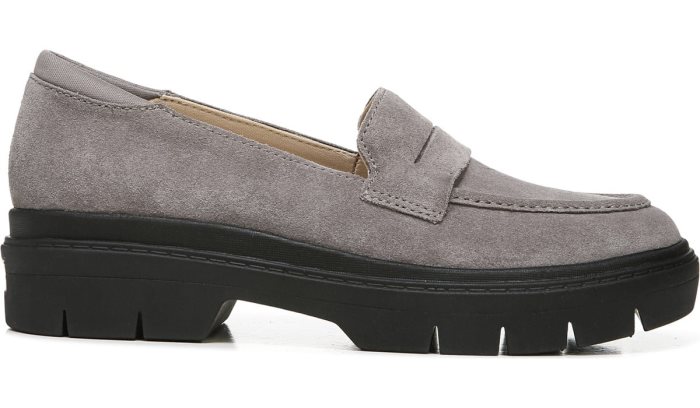 Dr Scholl's Classy Platform Loafer Classy Platform Loafer Grey | HsqeIqPn