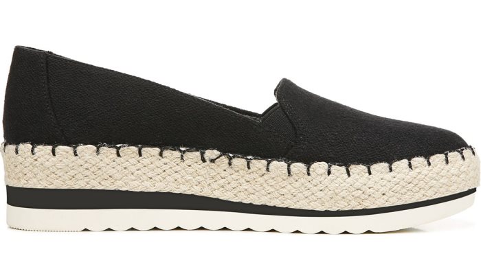 Dr Scholl's Discovery Espadrille Wedge Slip On Discovery Espadrille Wedge Slip On Black | PdvfPZkD