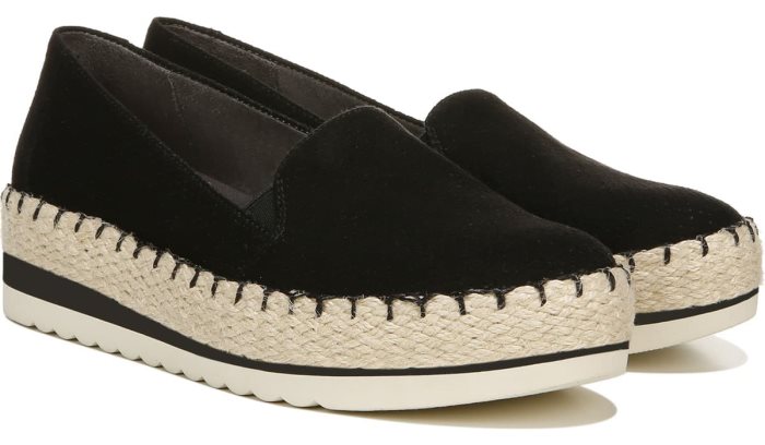 Dr Scholl\'s Discovery Espadrille Wedge Slip On Discovery Espadrille Wedge Slip On Black | SyXIvWS2