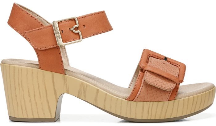 Dr Scholl's Felicity Platform Dress Sandal Felicity Platform Dress Sandal Clay Leather | uDcKUO1I