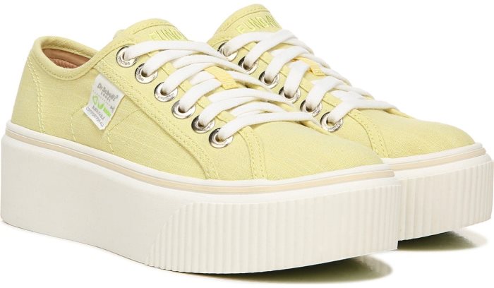 Dr Scholl\'s Funday Platform Sneaker Funday Platform Sneaker Lemon Yellow | 7jSG601d