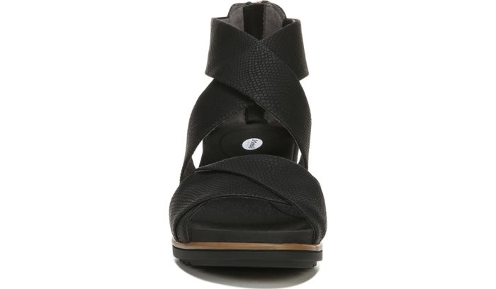 Dr Scholl's Golden Hour Gladiator Sandal Golden Hour Gladiator Sandal Black Snake | JDMhPakK