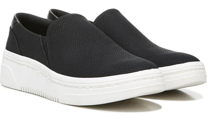 Dr Scholl\'s Madison Next Platform Slip On Sneaker Madison Next Platform Slip On Sneaker Black Snake | zxkzy71X