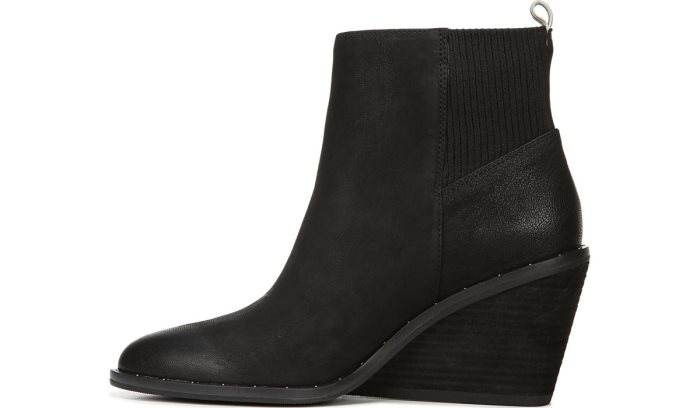 Dr Scholl's Mania Wedge Bootie Mania Wedge Bootie Black | UE2Kkwyn