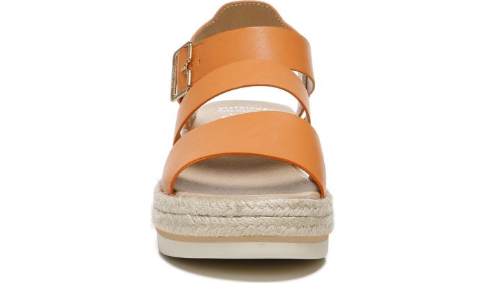 Dr Scholl's Once Twice Platform Sandal Once Twice Platform Sandal Coral Gold | k0iSeKd0