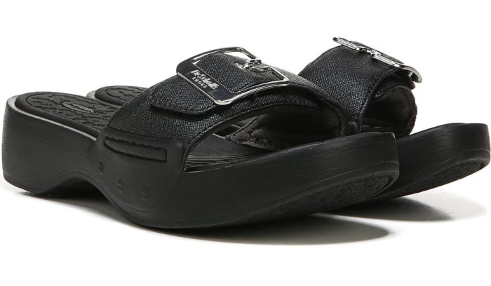 Dr Scholl\'s Rock On Max Slide Sandal Rock On Max Slide Sandal Black | D8x0Tdfj