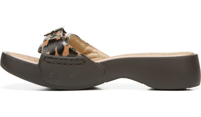 Dr Scholl's Rock On Slide Sandal Rock On Slide Sandal Brown Leopard | HzJtnl4X