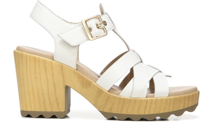 Dr Scholl's Wild Nights Block Heel Sandal Wild Nights Block Heel Sandal White | 8FNmM3G1